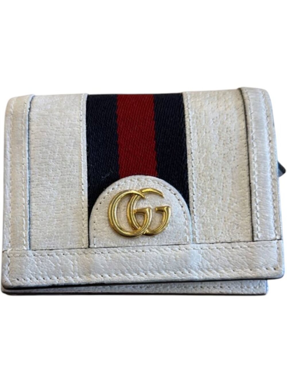 649212CR C2 Gucci Wallet White Leather